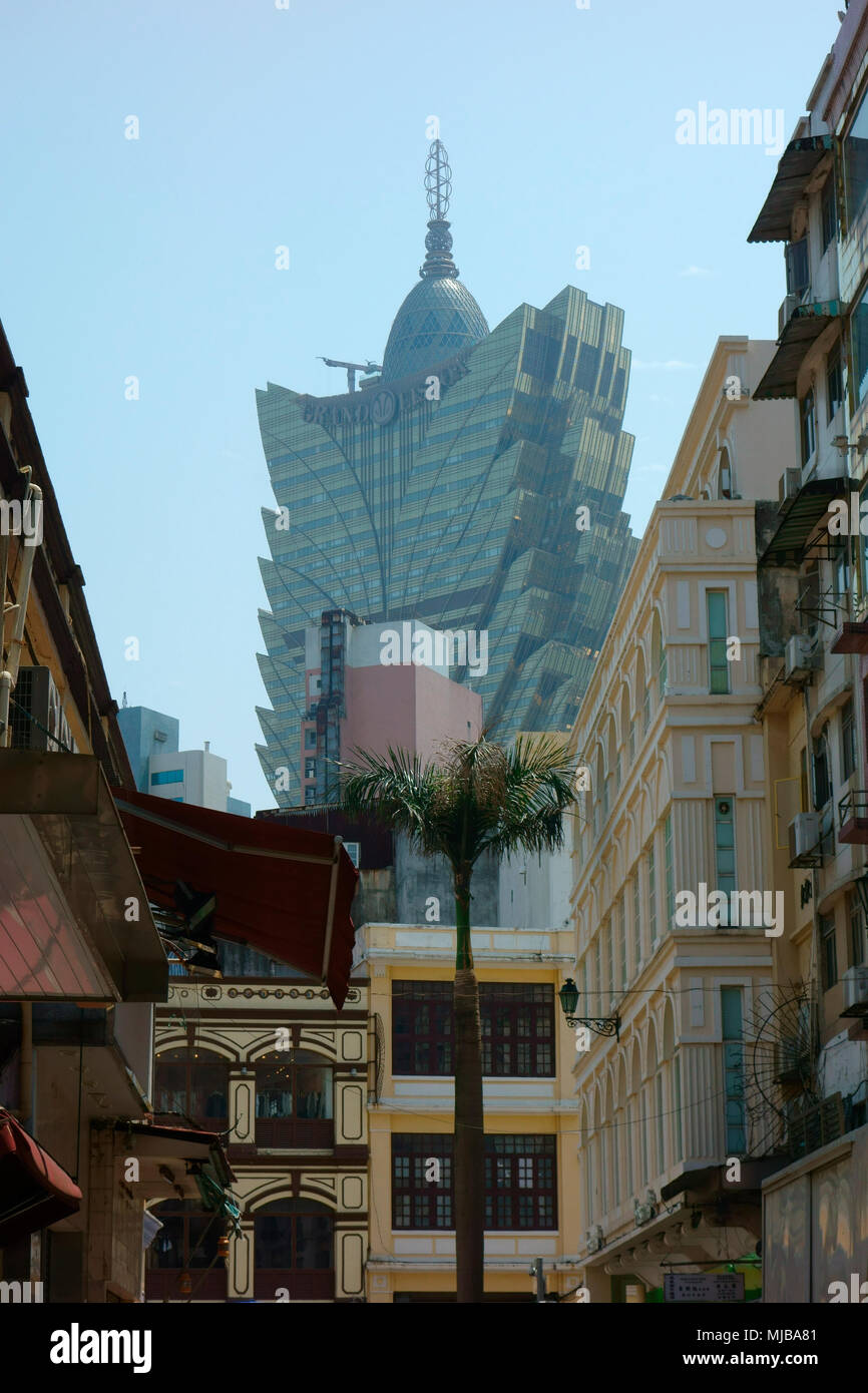 Grand Lisboa Casino and Hotel, Macau Stock Photo