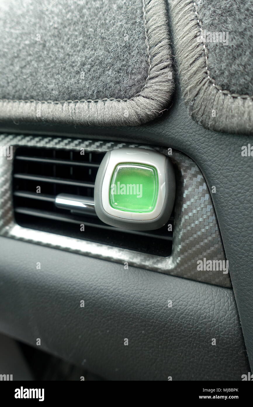 Car vent clip air freshener Stock Photo