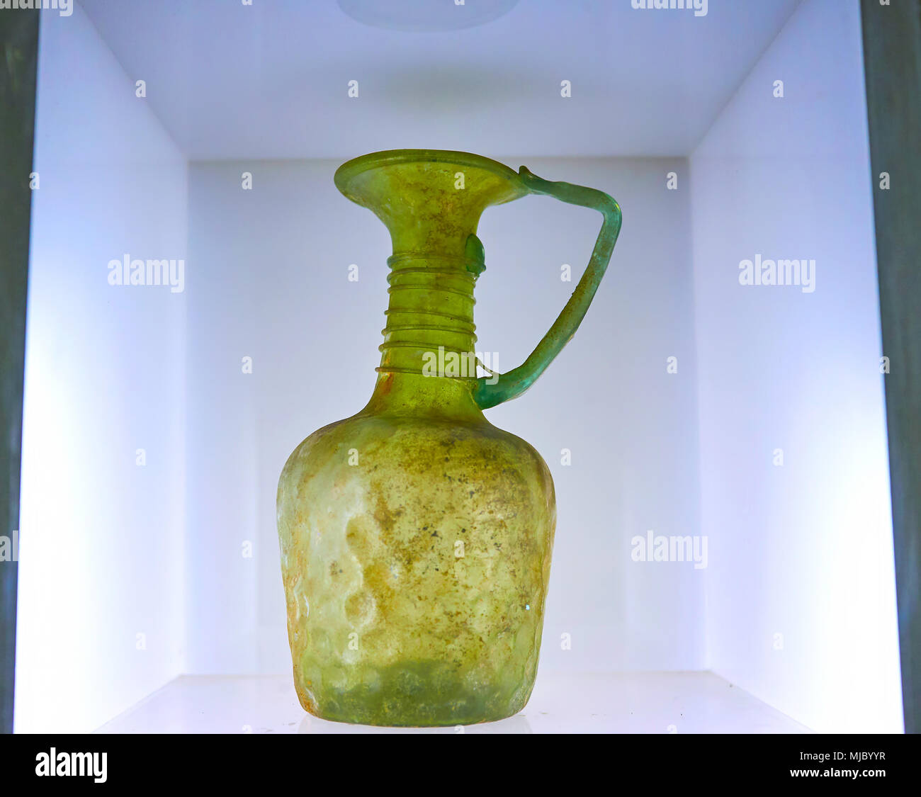 Tehran Iran October 24 2017 The Old Glass Jar With Floral