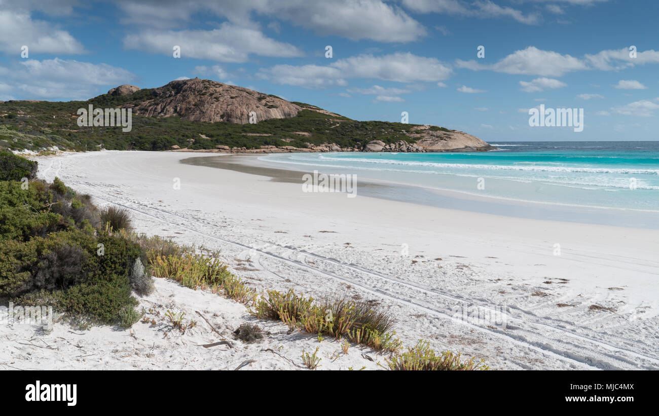 White Wharton Beach on a summer day, one of the most beautiful places in the Cape Le Grand National Park, Western Australia Stock Photo