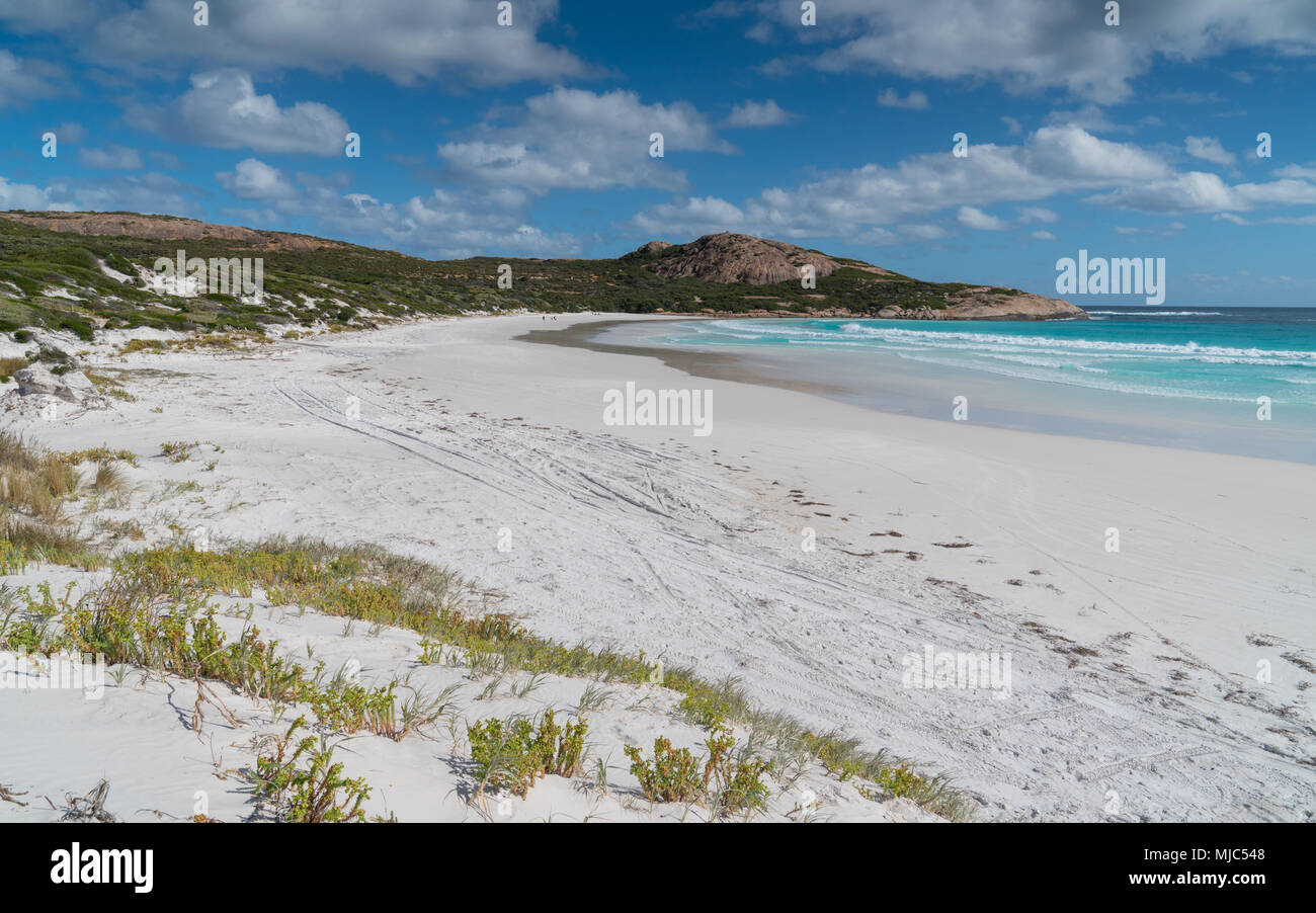 White Wharton Beach on a summer day, one of the most beautiful places in the Cape Le Grand National Park, Western Australia Stock Photo