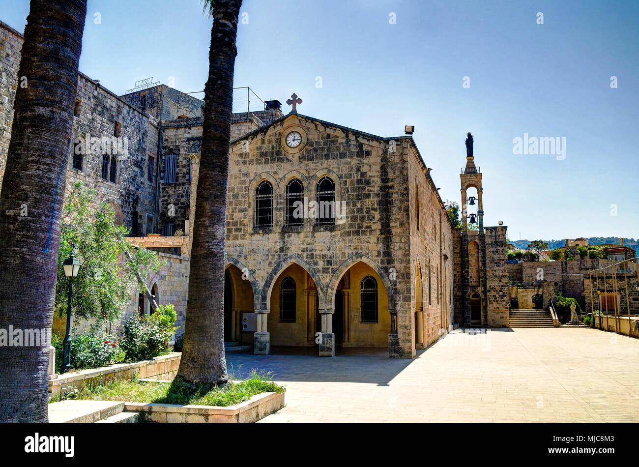 Saydet Al Talle Church at Deir al Qamar in Lebanon Stock Photo