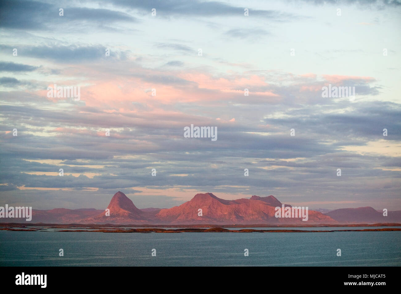 Insel Lovund in Norwegen Stock Photo