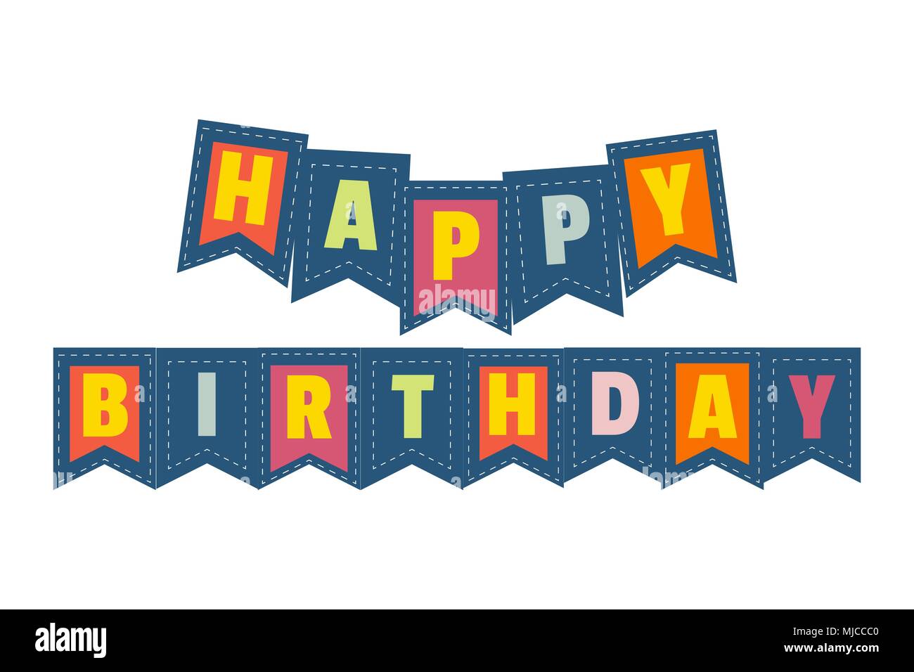 Happy Birthday Letters Cut Out Stock Images Pictures Alamy