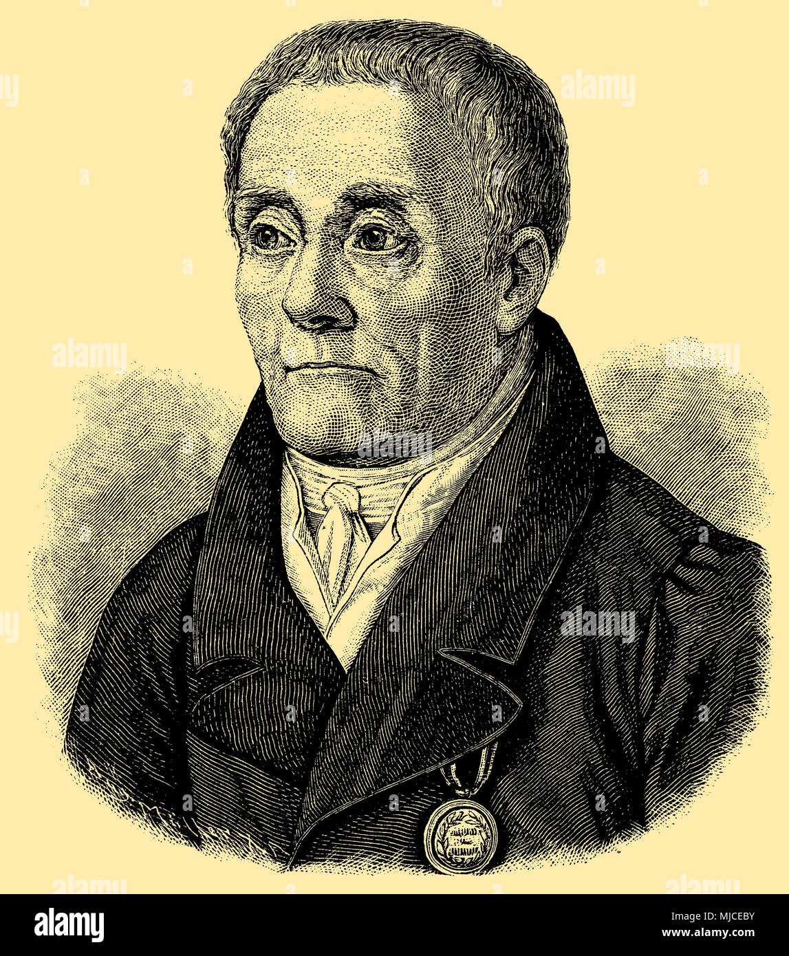 Joachim Nettelbeck (born September 20, 1738 , died January 29, 1824), Stock Photo