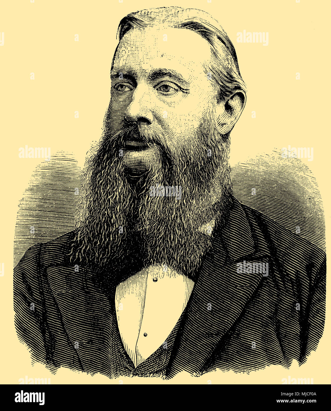 Robert Viktor von Puttkamer (born May 5, 1828 ), Stock Photo