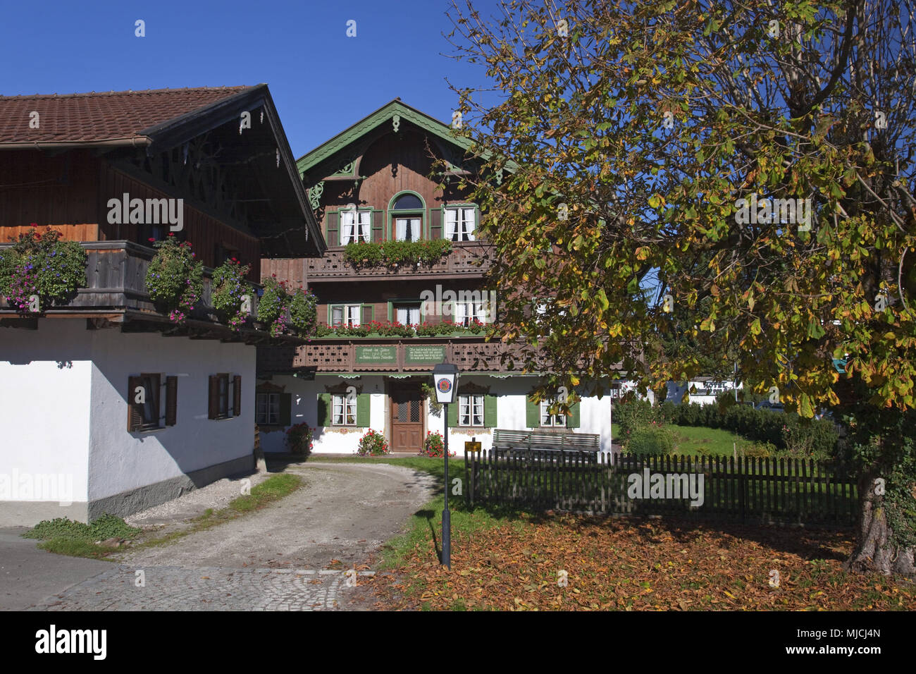 House In Kochel Am See Upper Bavaria Bavaria Germany Stock