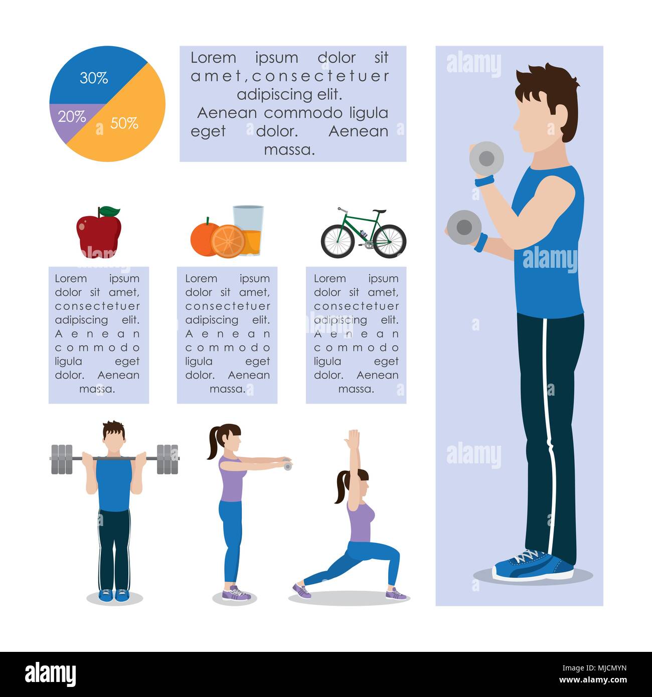 Healthy habits infographic Stock Vector Image & Art - Alamy
