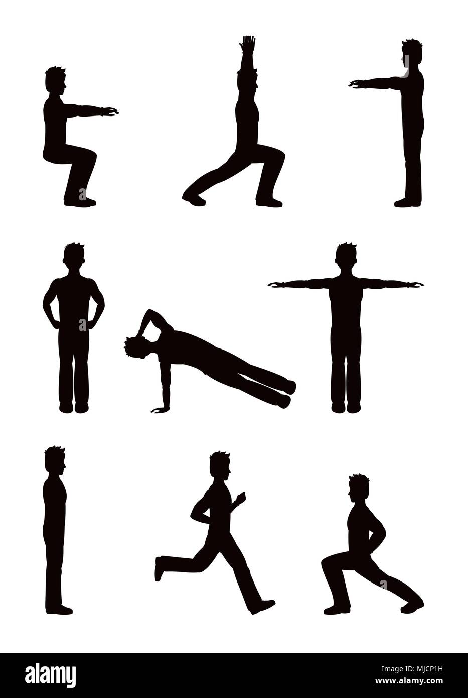 Healthy habits exercise Stock Vector Image & Art - Alamy
