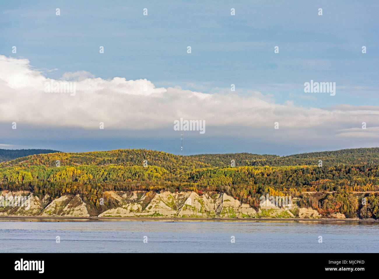 landscape of Saint Lawrence River in Canada Stock Photo