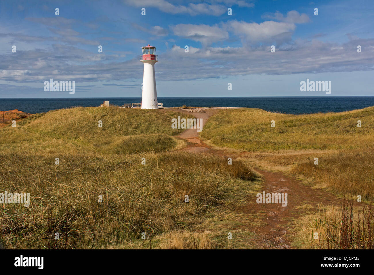 Lighthouse 'Cap Hérissé' on the Magdalen Island of 'CapauxMeules' in