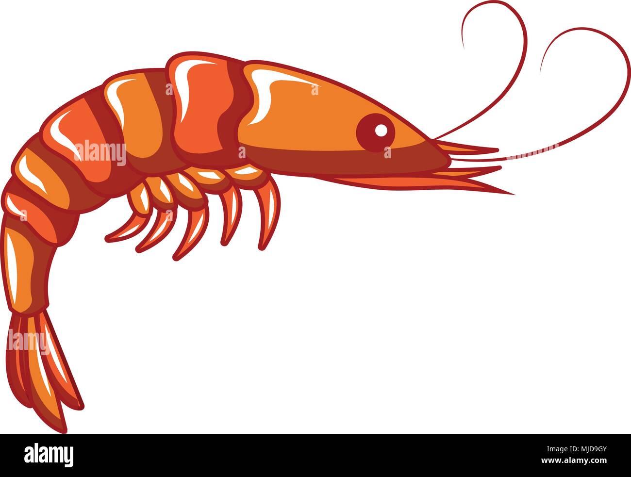 Shrimp icon, cartoon style Stock Vector Image & Art - Alamy