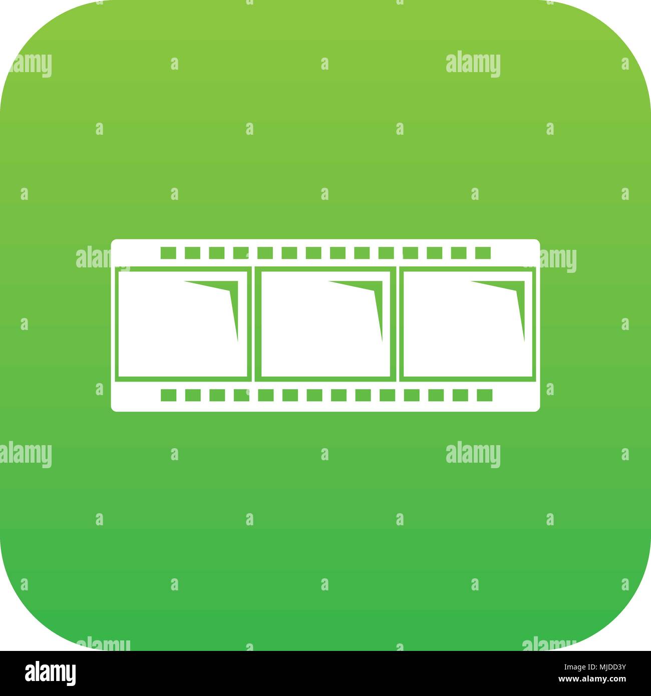 Film strip icon green vector Stock Vector Image & Art - Alamy