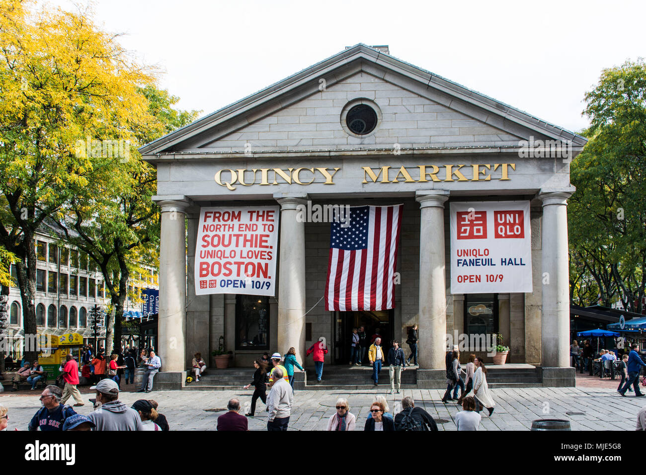 Markthal / market hall 'Quincy Market' of Boston in the USA Stock Photo