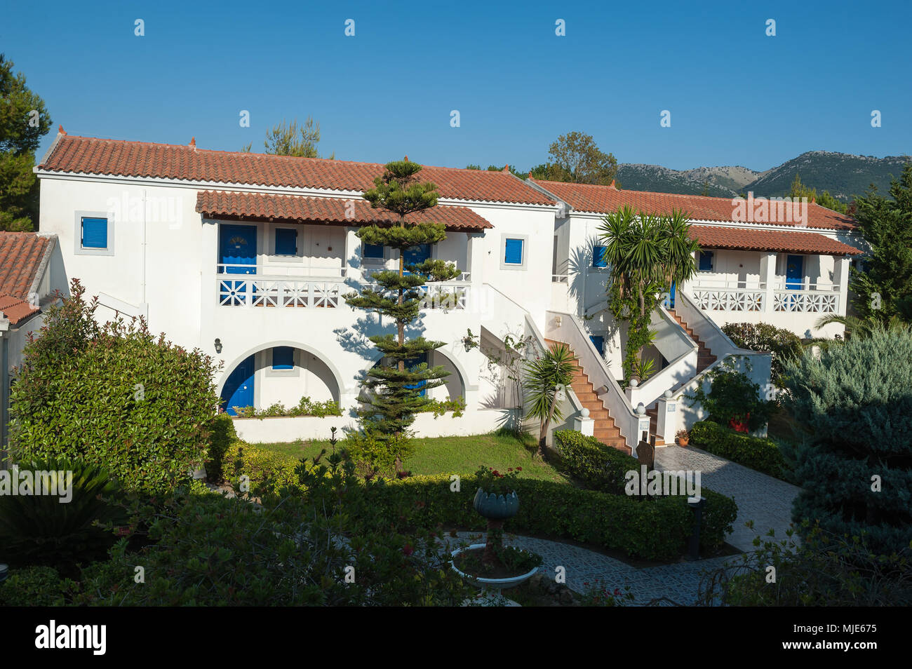 Roda Garden Village Hotel in Roda, Corfu, Ionian Islands, Greece, Europe Stock Photo Alamy