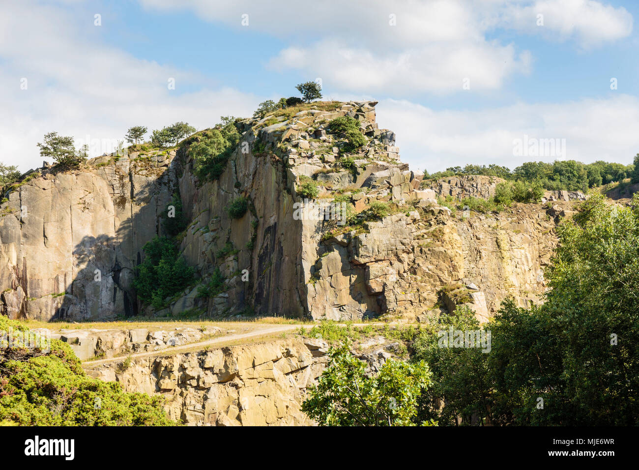 The old granite quarry of Vang, Europe, Denmark, Bornholm Stock Photo Alamy