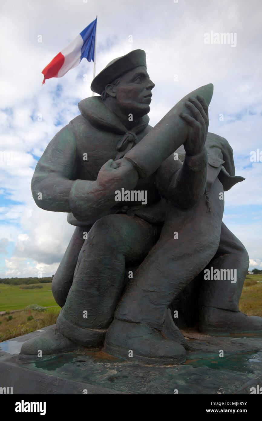 Utah beach memorial of the invasion in world war ii hi-res stock ...