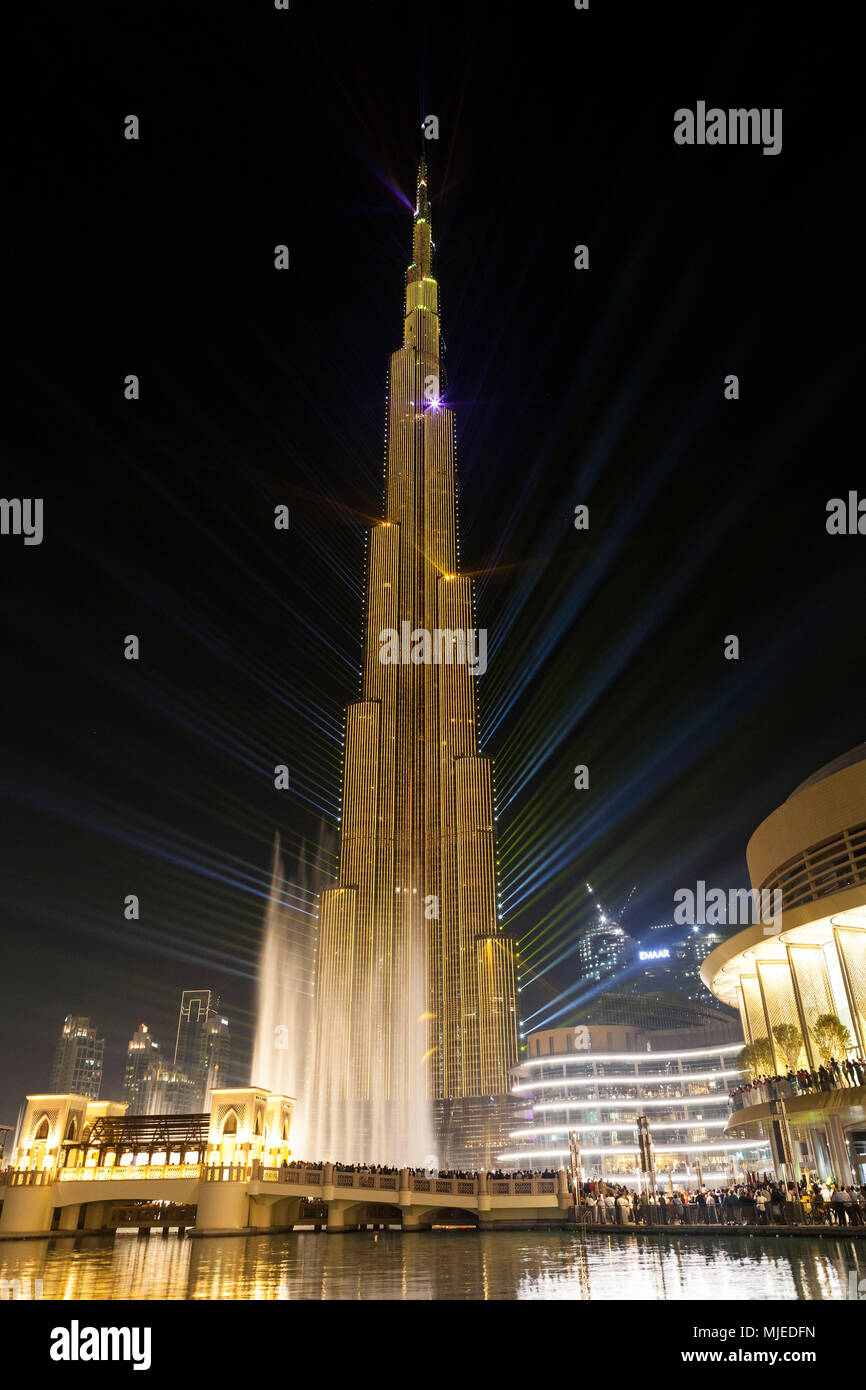 Burj khalifa laser show hires stock photography and images Alamy