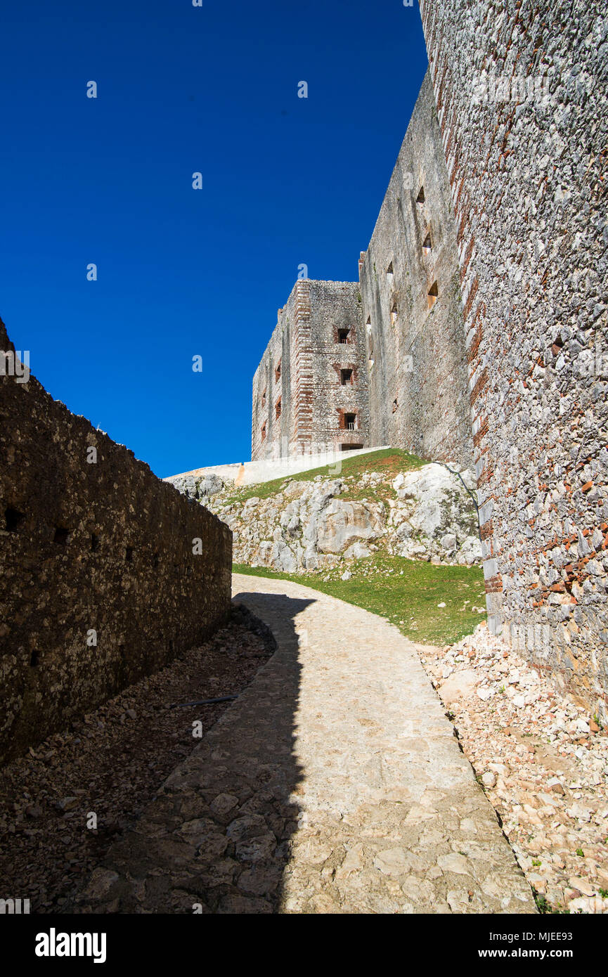 Unesco world heritage sight the  Citadelle Laferriere, Cap Haitien, Haiti, Caribbean Stock Photo