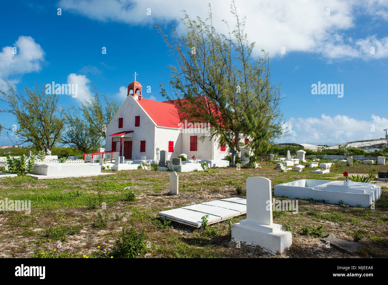 Church in Grand Turk, Turks and Caicos Stock Photo