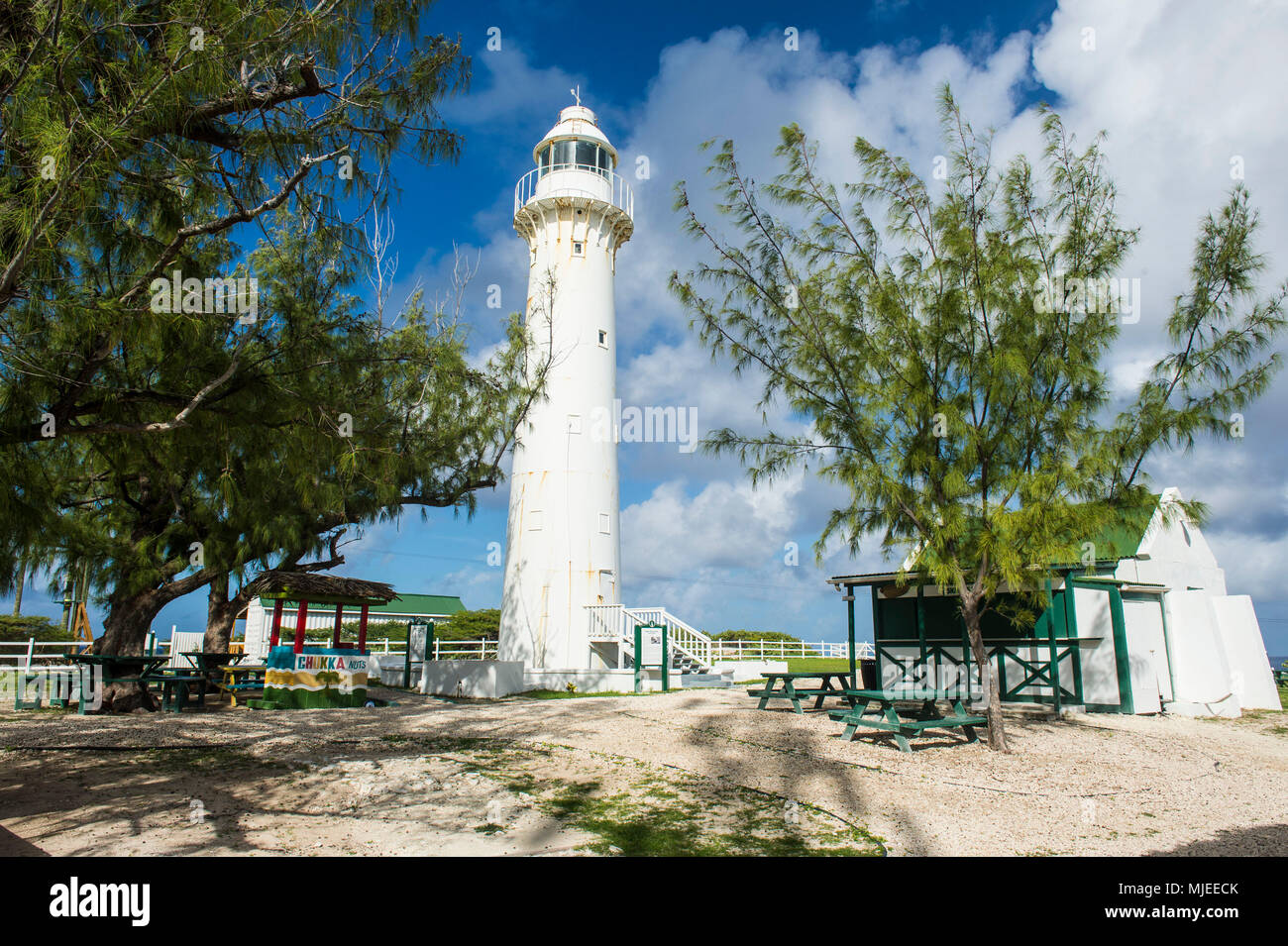 Lighthouse in Grand Turk, Turks and Caicos Stock Photo