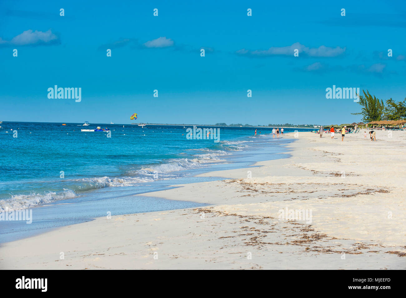 World famous Grace bay beach, Providenciales, Turks and Caicos Stock Photo
