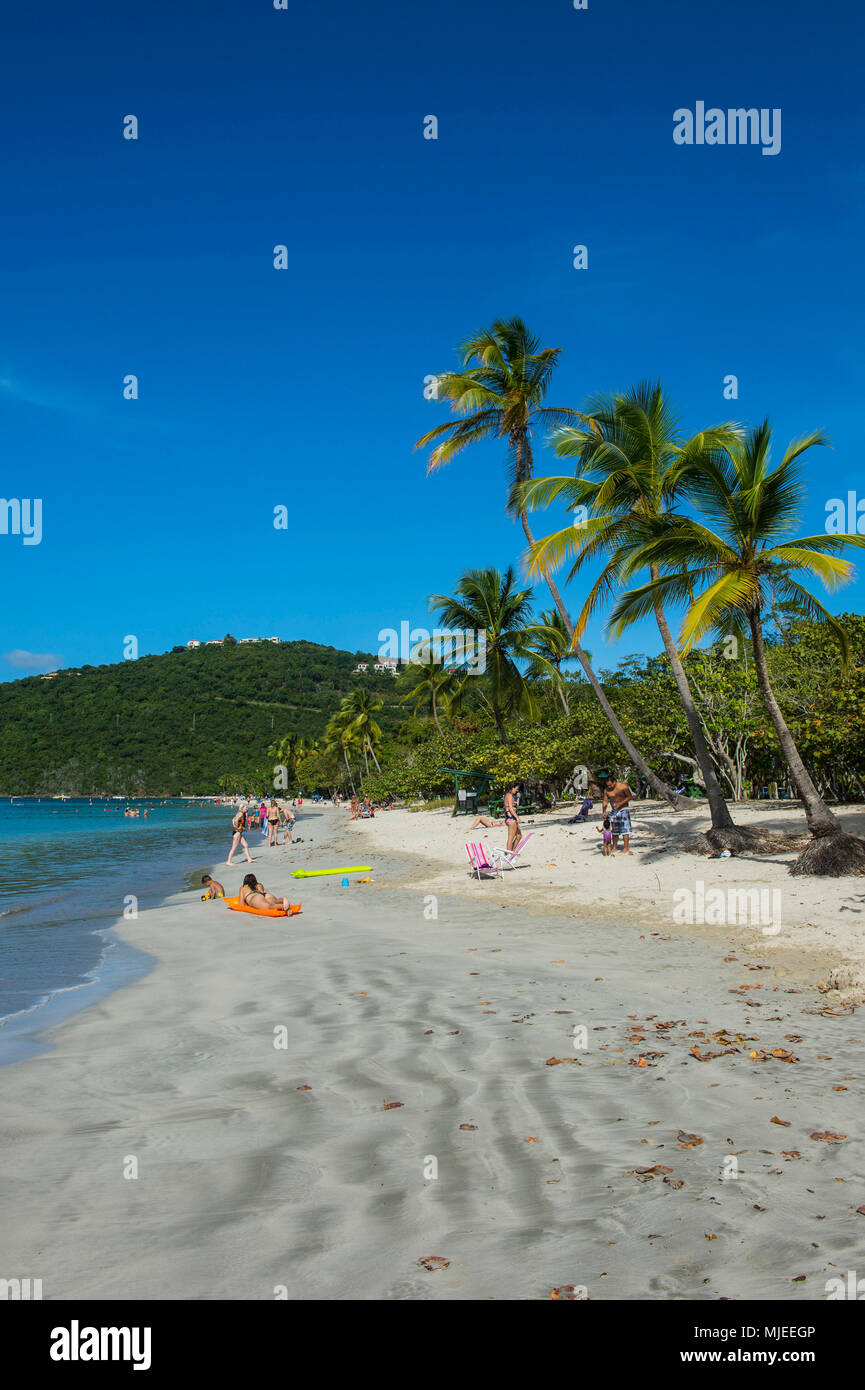 Magens bay beach, St. Thomas, US Virgin Islands Stock Photo