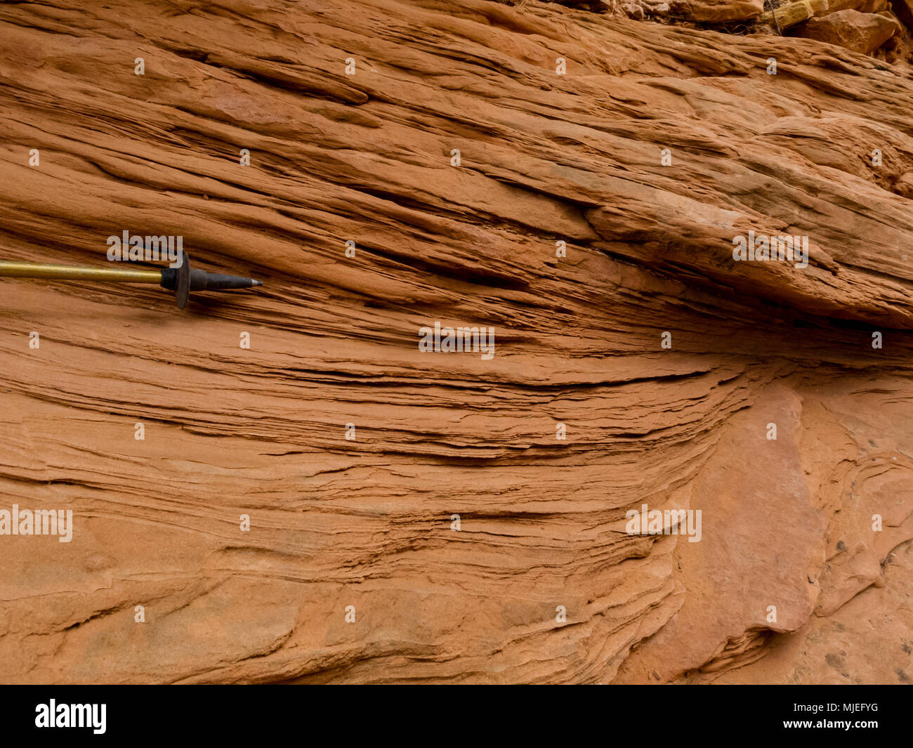 Lithification of sand dunes is the process turning unconsolidated sand