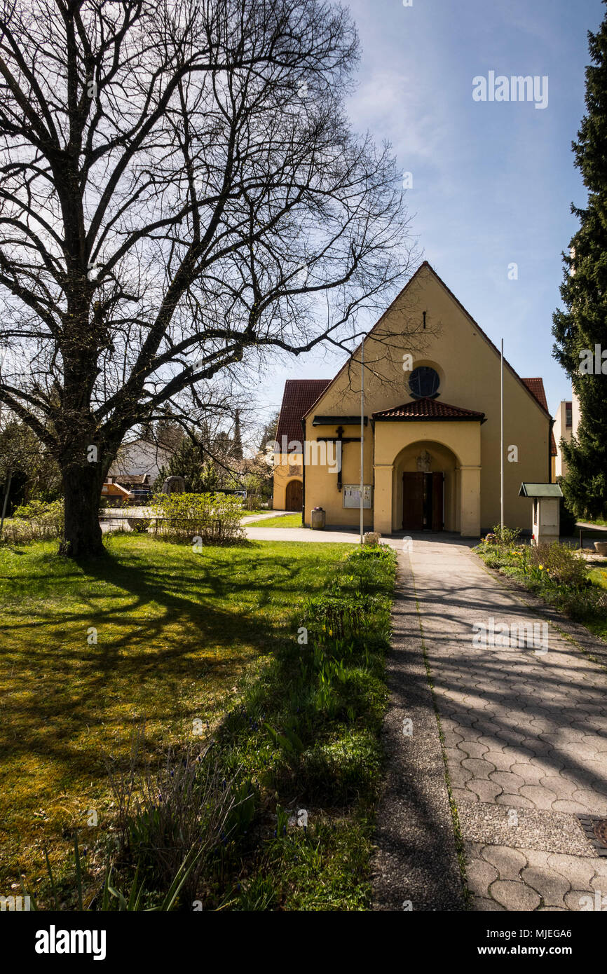 Europe, Germany, Bavaria, Unterhaching Church St. Alto of Altomünster