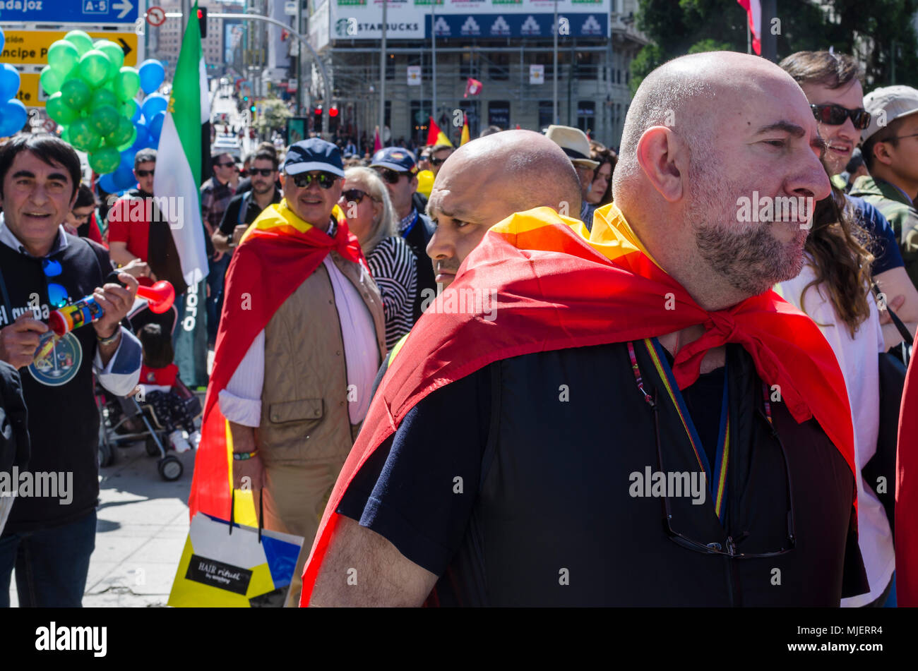 Madrid, Spain. 5 th May, 2018. Mass media of the Spanish police