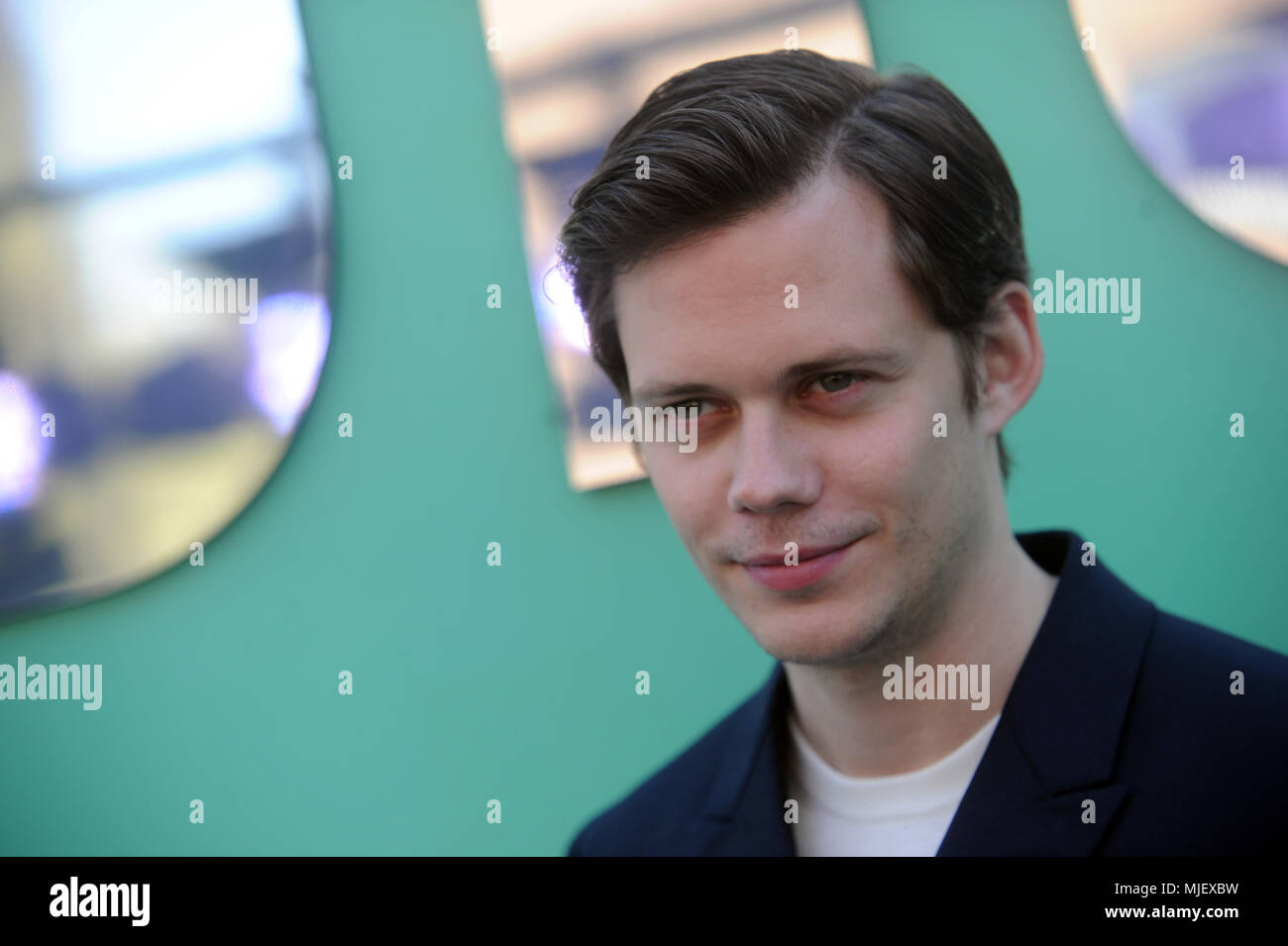 NEW YORK, NY - MAY 02: Bill Skarsgard attends the Hulu Upfront 2018 Brunch  at La Sirena on May 2, 2018 in New York City. People: Bill Skarsgard Stock  Photo - Alamy