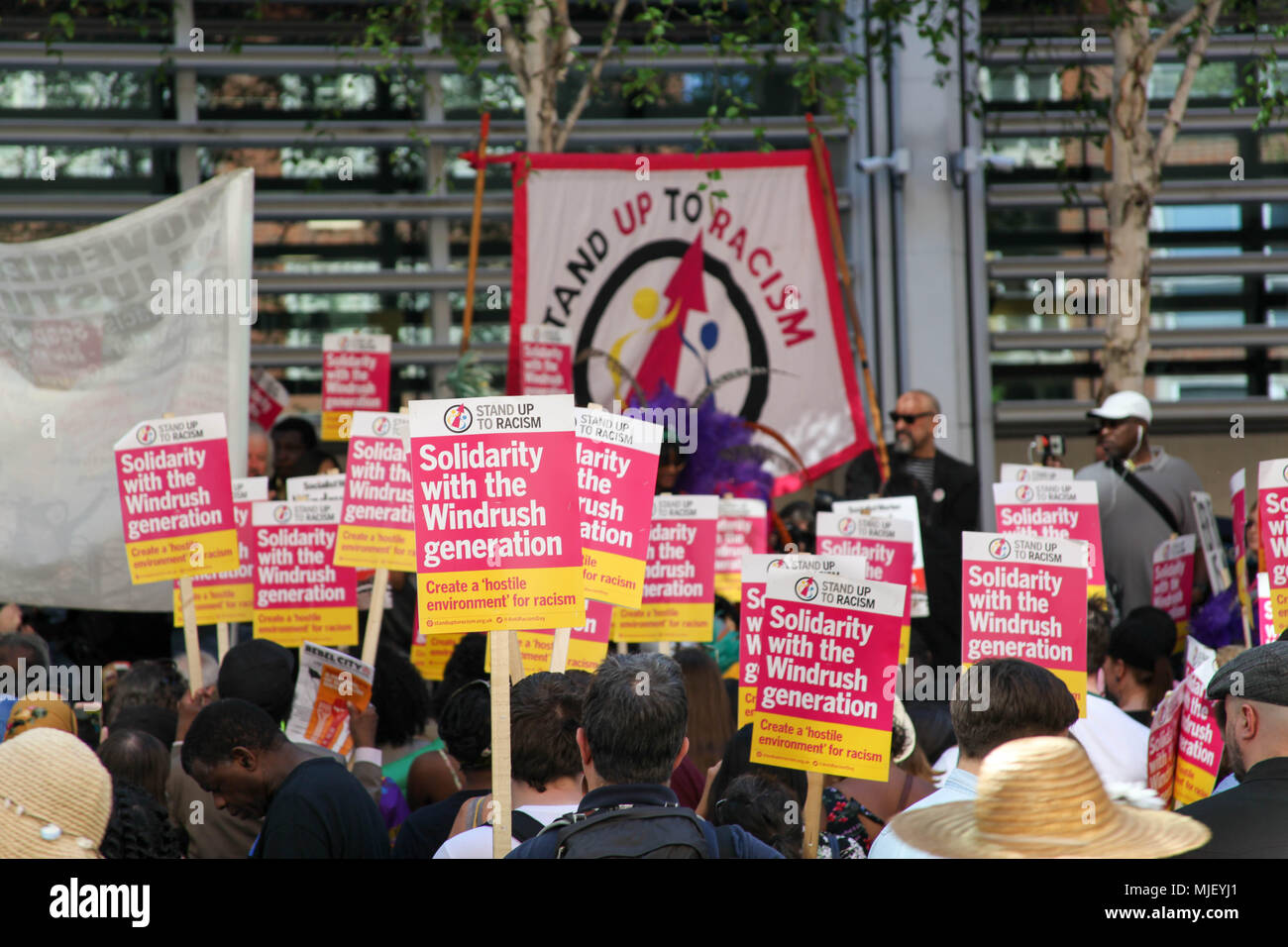 London, UK. 5th May, 2018. Solidarity with Windrush Credit: Alex Cavendish/Alamy Live News Stock Photo