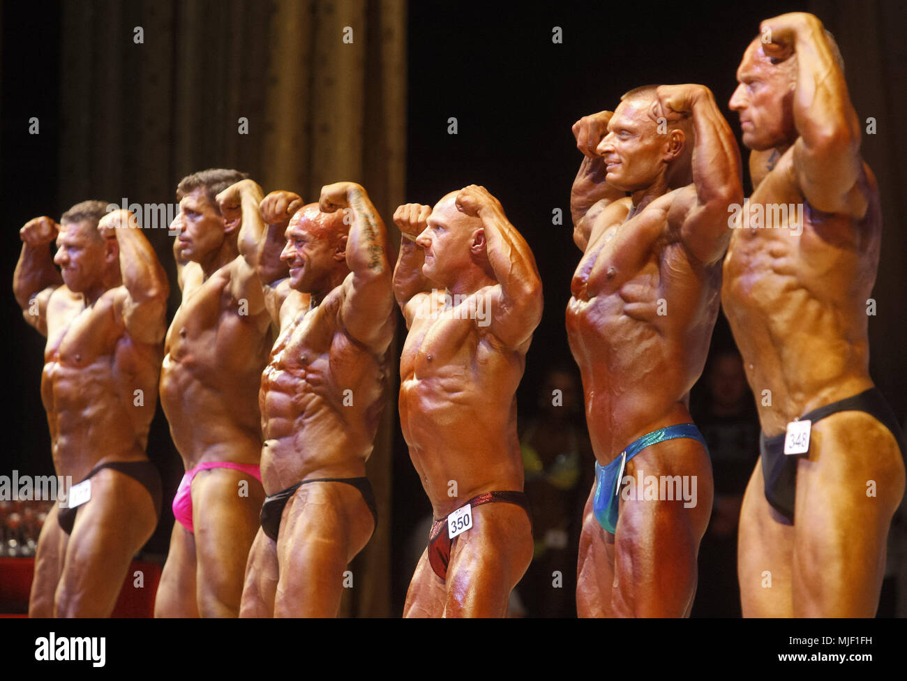 Bodybuilders stage hi-res stock photography and images image
