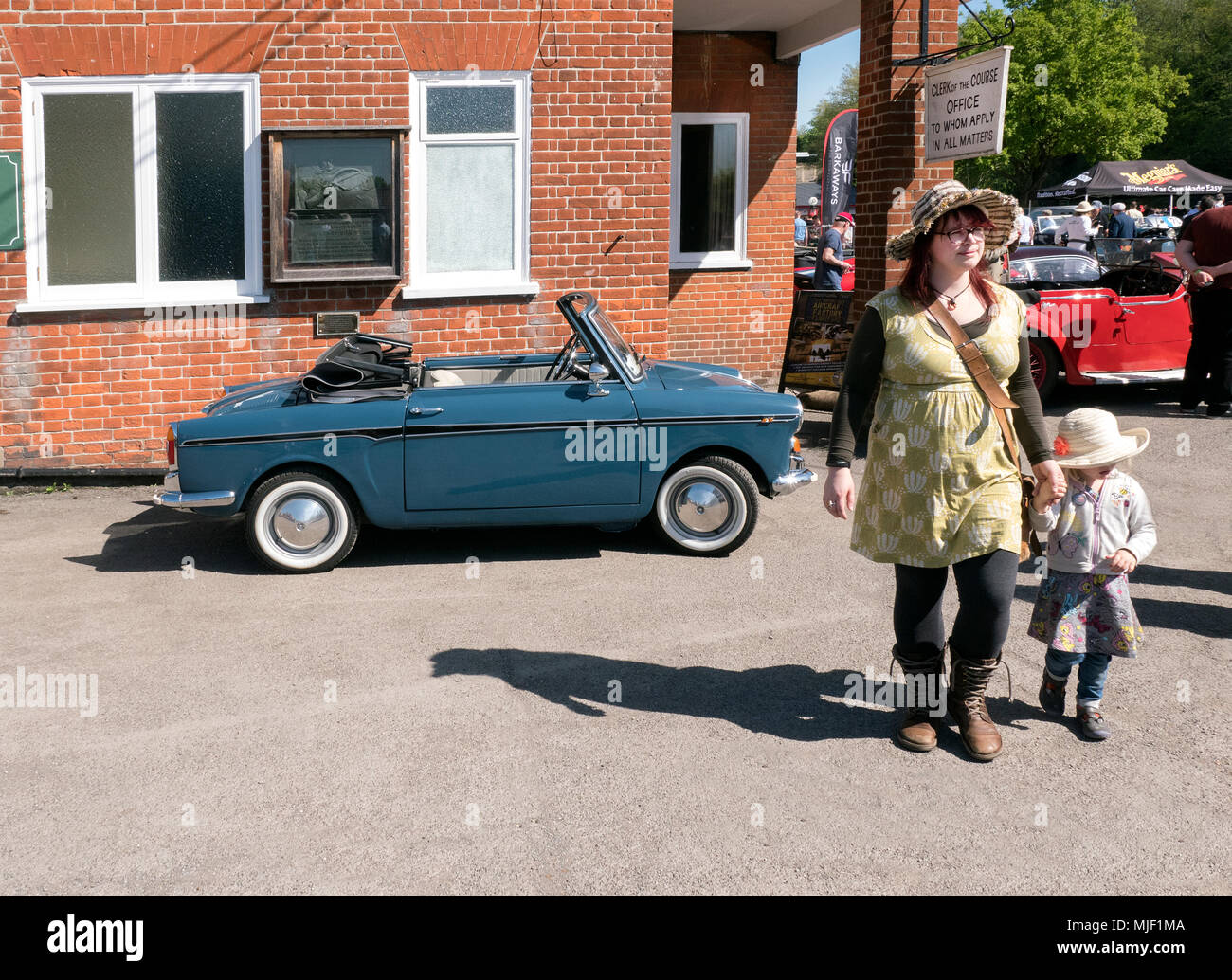 Italian car day at Brooklands Museum in Weybridge Surrey 05/05/2018 Stock Photo