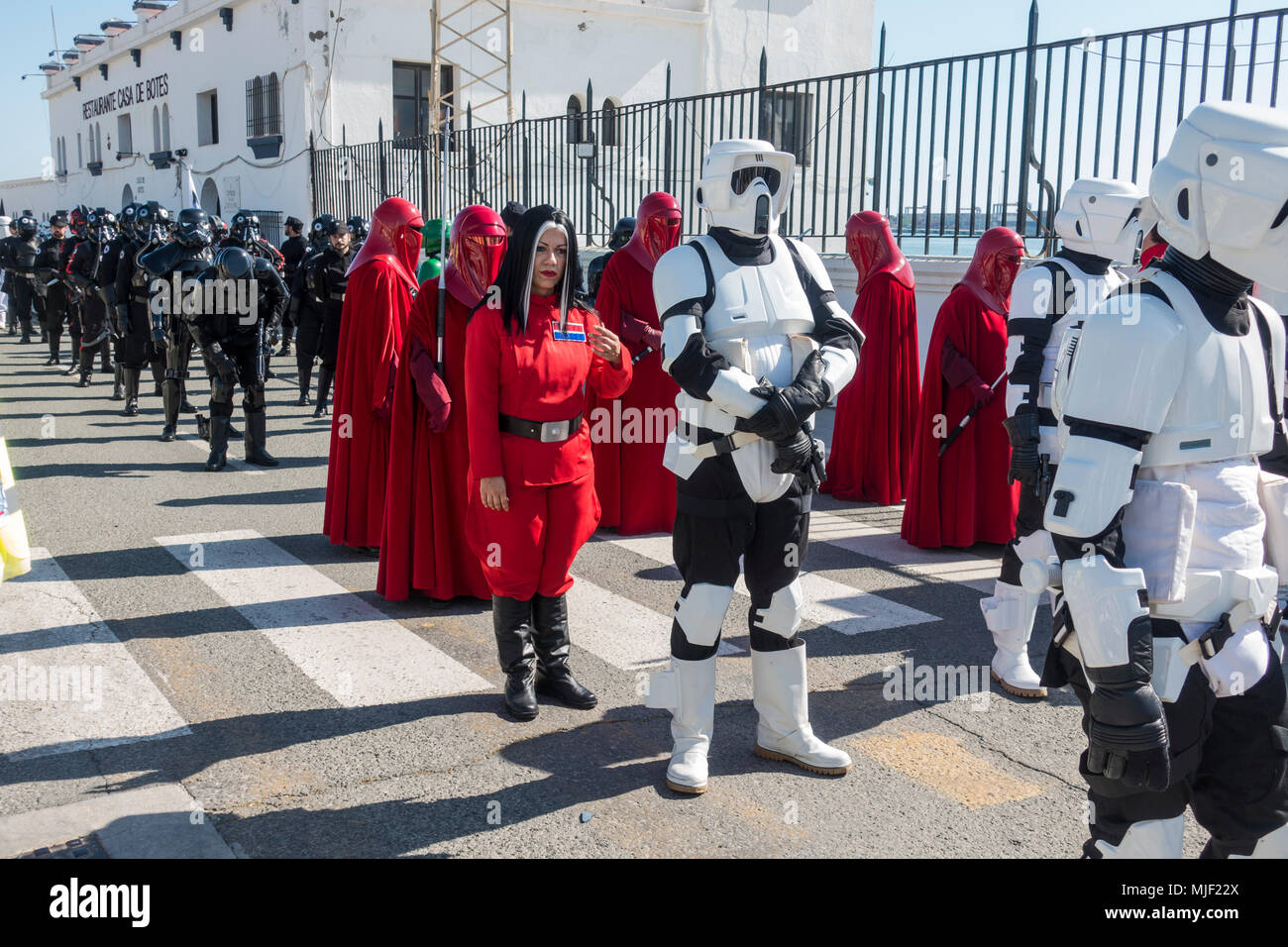 Malaga Andalusia Spain 5th May 2018 Parade Of 501st Legion Of Star Star Wars Parade Of Malaga The Legion Is An International Fan Based Organisation Wearing Of Screen Accurate Replicas To Raise Funds For
