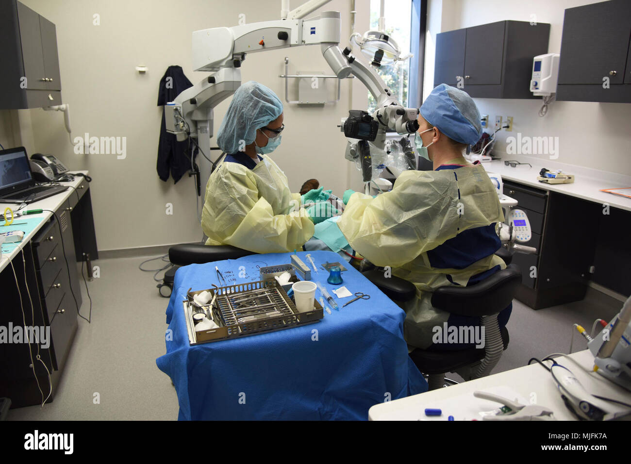 Hannah Garcia, 81st Dental Squadron dental assistant, and U.S. Air