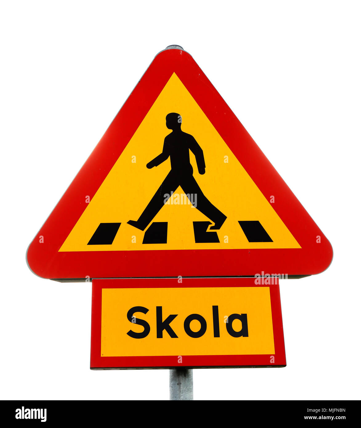 Pedestrian crossing sign isolated hi-res stock photography and images -  Alamy