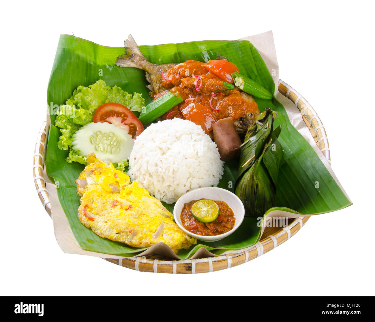 Indonesian special fish dish, Ikan, on the background Stock Photo - Alamy