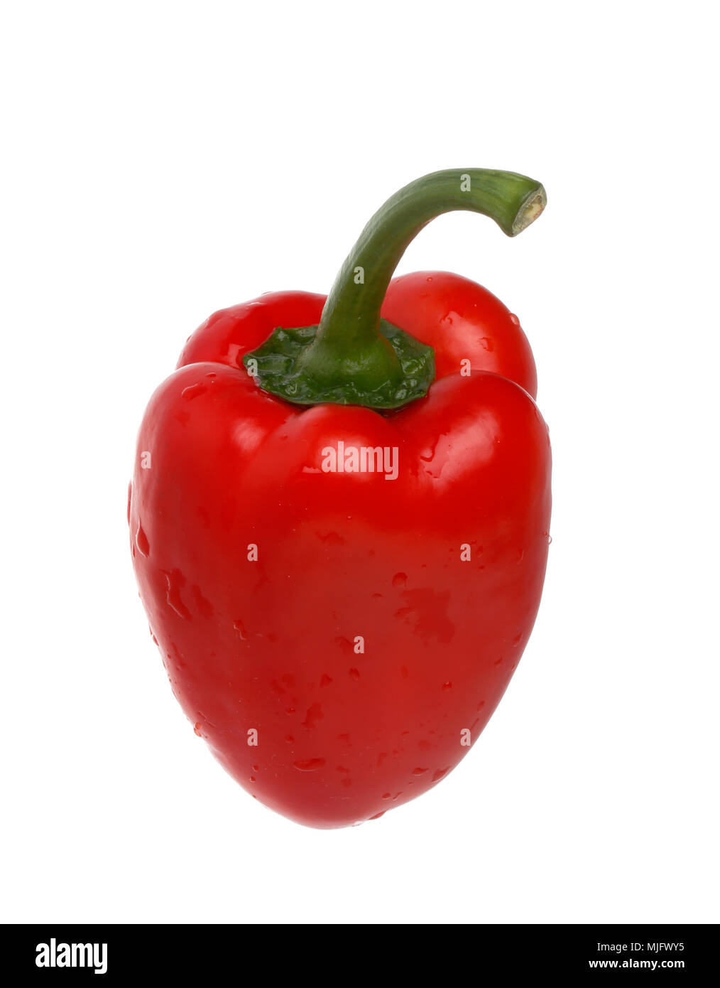 Red pepper isolated on white background Stock Photo - Alamy