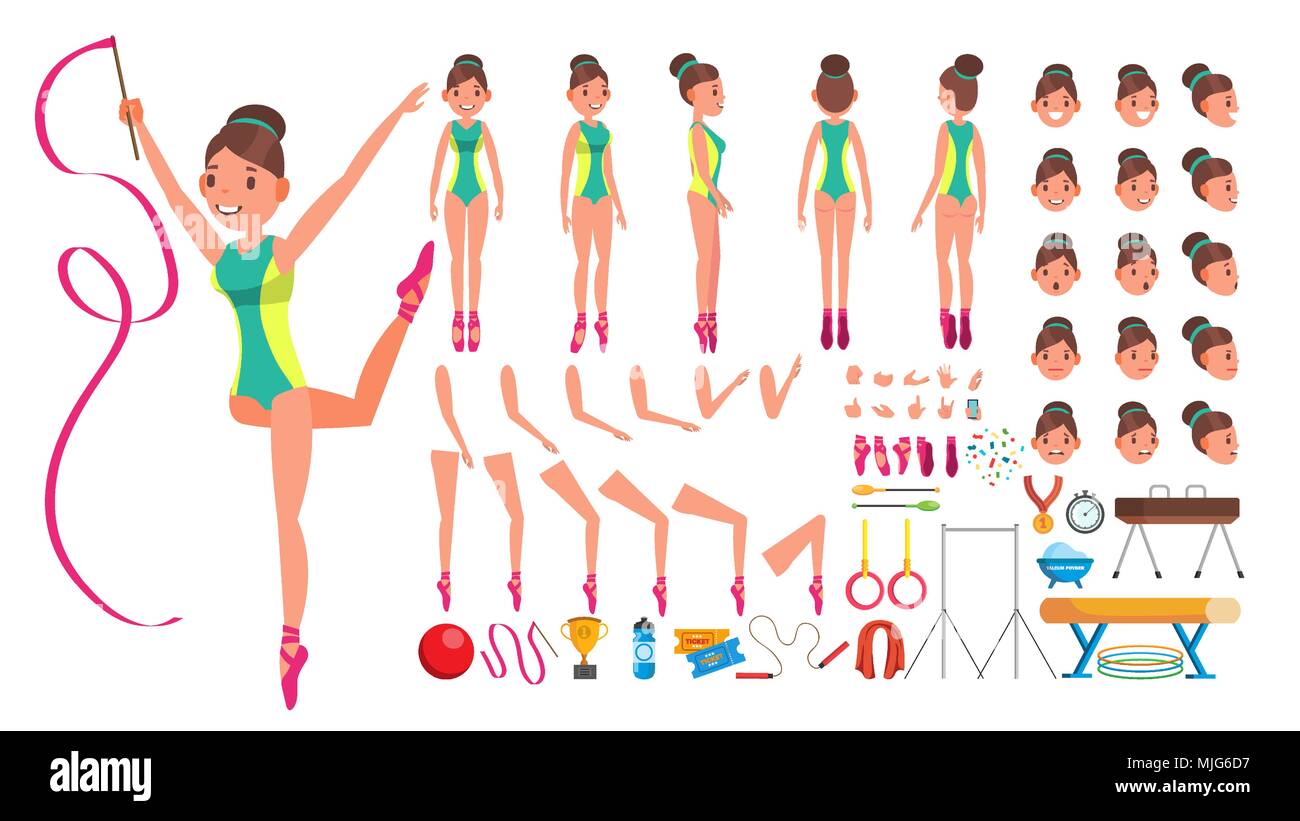 Gymnastic Match Stock Vector Images Alamy