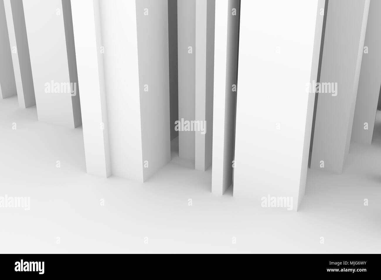 Abstract modern pillar style soft white & gray background. Good for