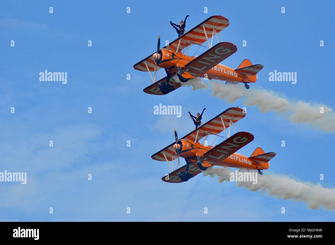 Breitling Wingwalkers at Bigging Hill Festival of flight Stock Photo