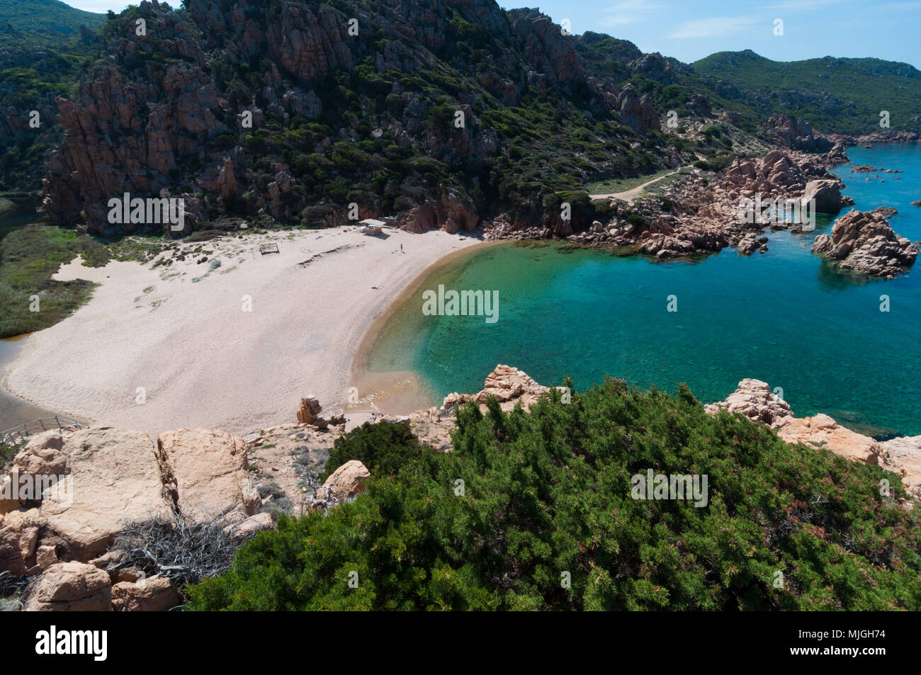 Li Cossi Bay Costa Paradiso Sardinia island Italy summer 2018 Stock ...