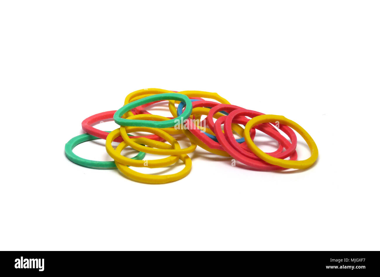 Five tie an elastic band Stock Photo - Alamy