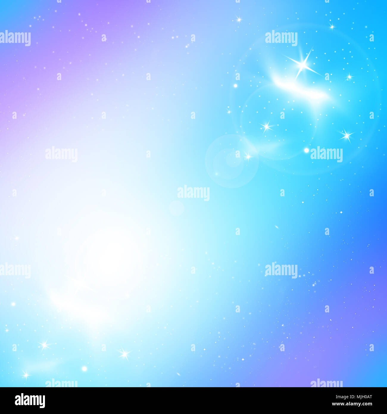 Star shine the light in the space Stock Photo