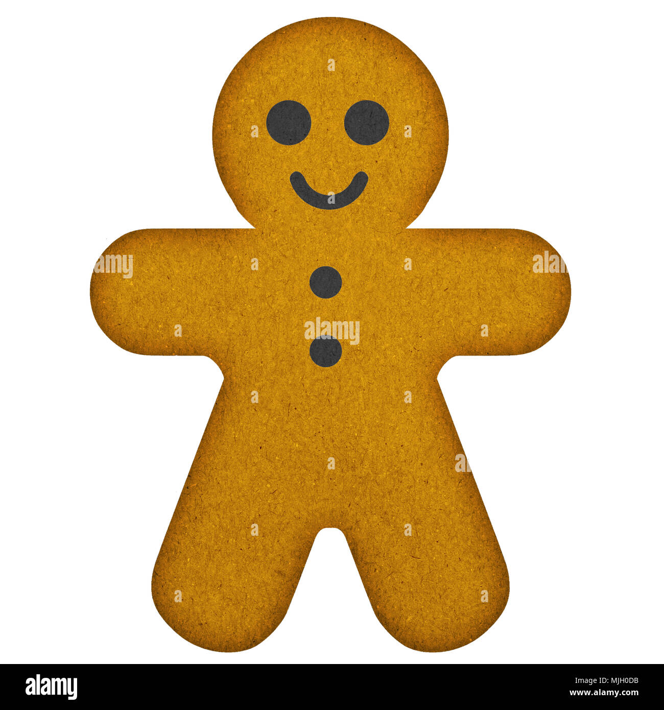 Gingerbread build from paper on white background Stock Photo