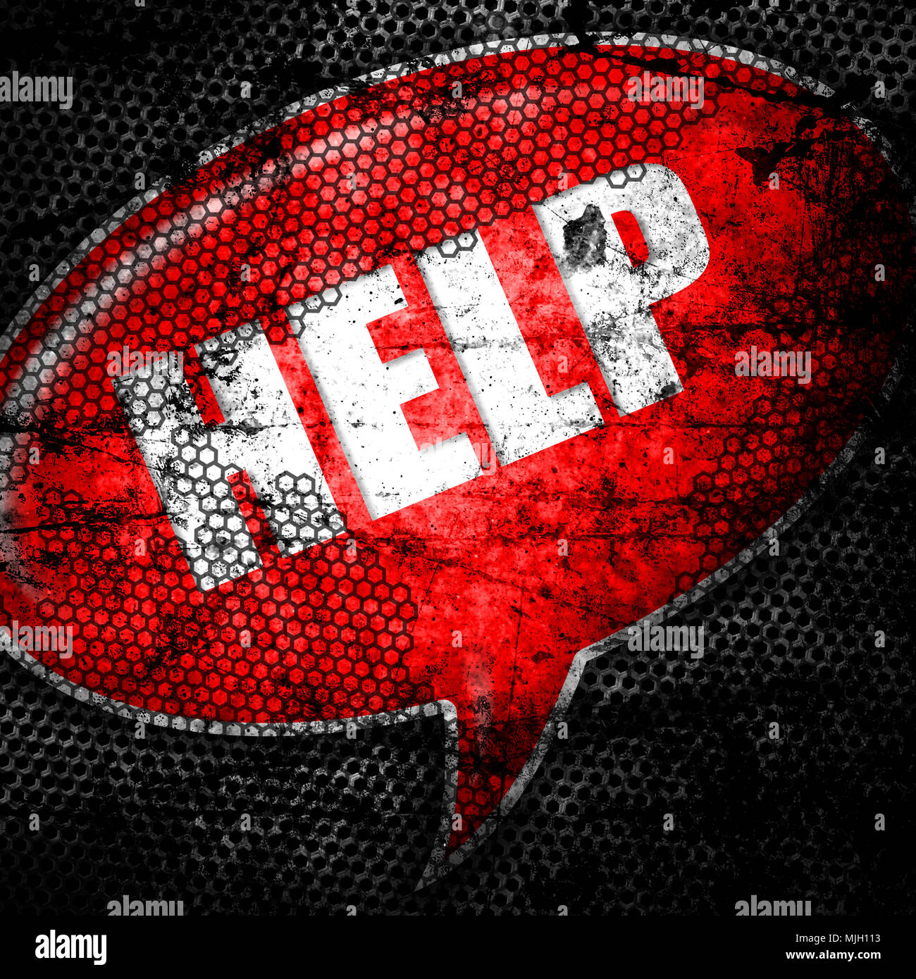 Red Help Font Grunge red attention word hi-res stock photography and images - Alamy