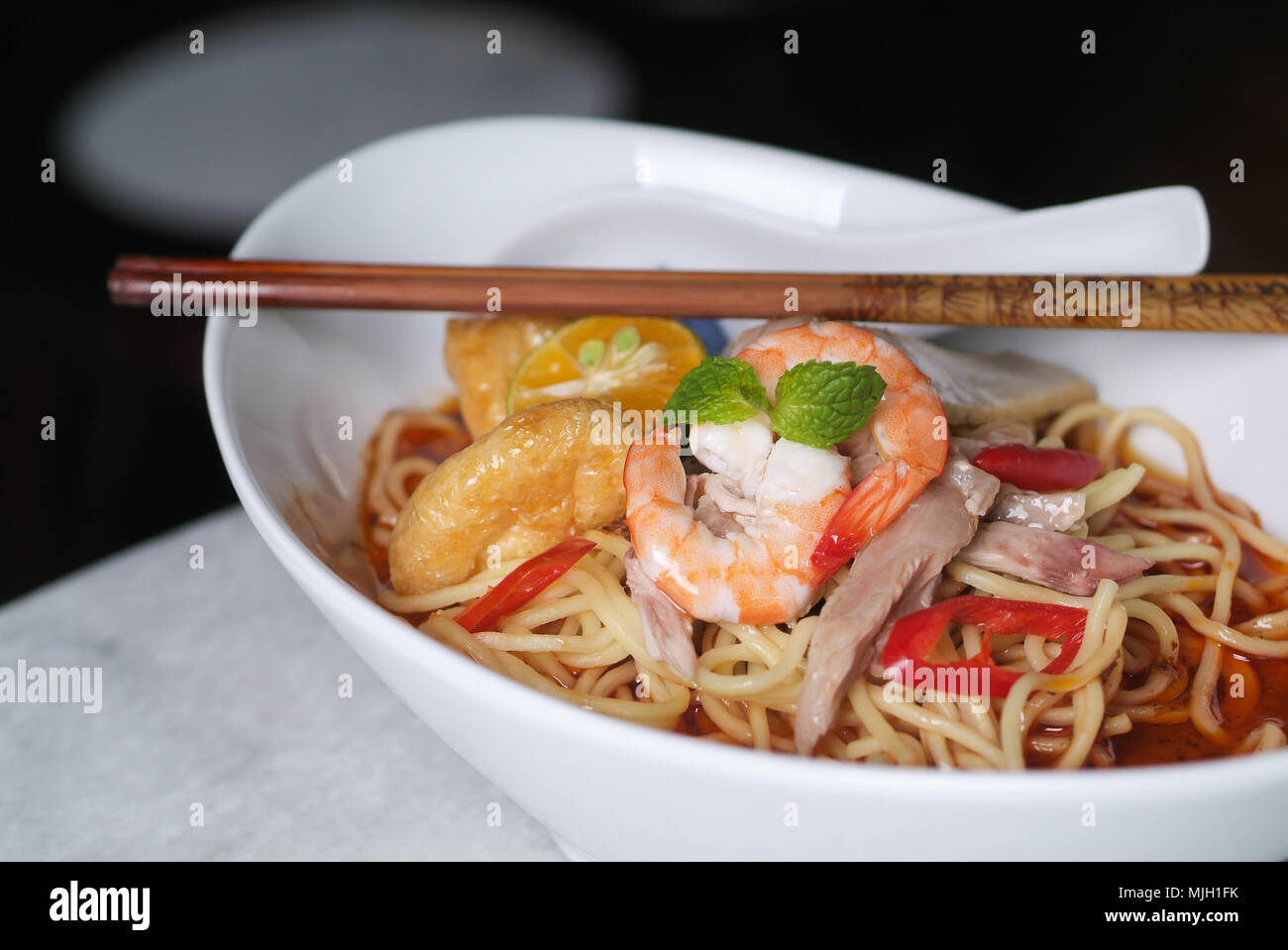 Prawn noodle Malaysian food spicy noodles Stock Photo Alamy