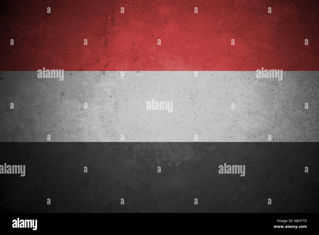 yemen flag pattern on the concrete wall Stock Photo - Alamy