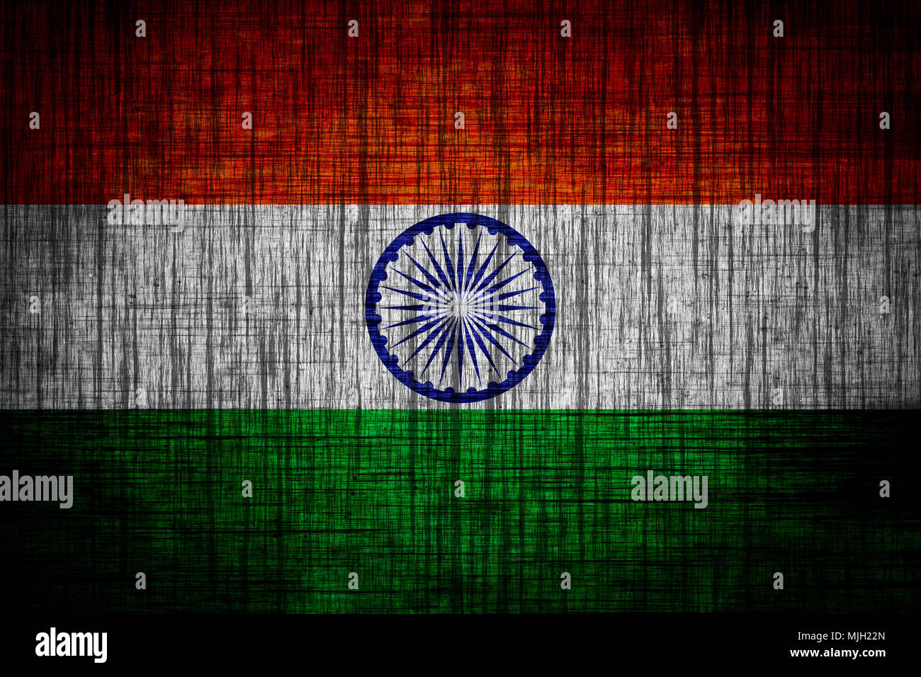 India flag on wood texture Stock Photo - Alamy